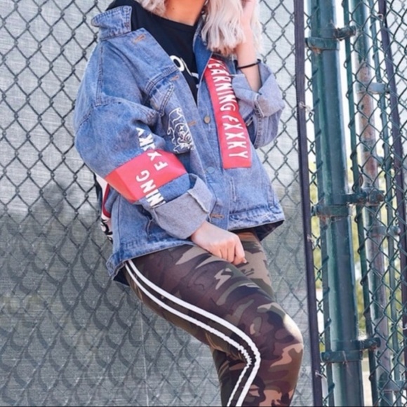 Camo Striped Leggings - Picture 3 of 6